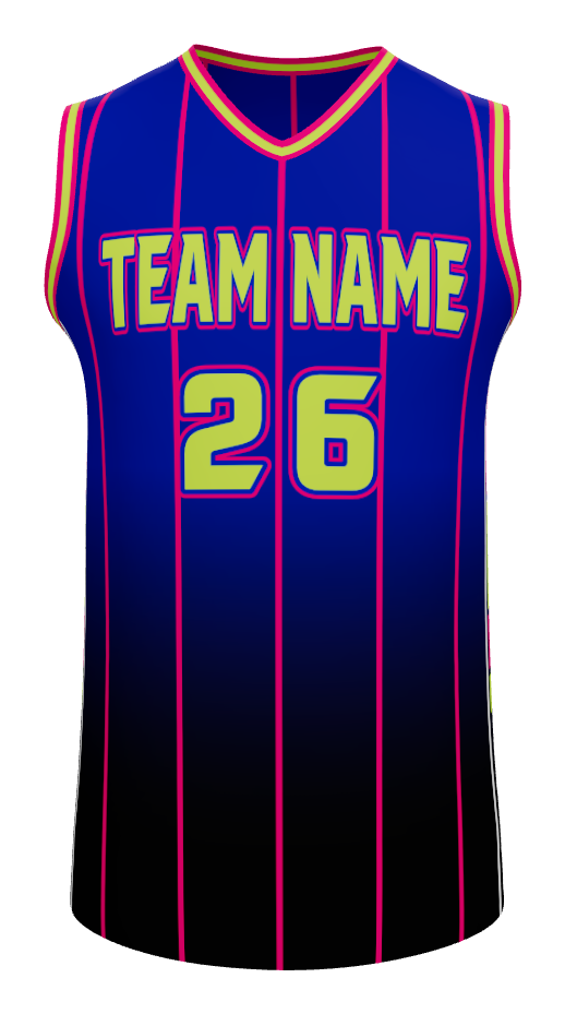 Mens V-Neck Halfcourt Basketball Jersey, design 05