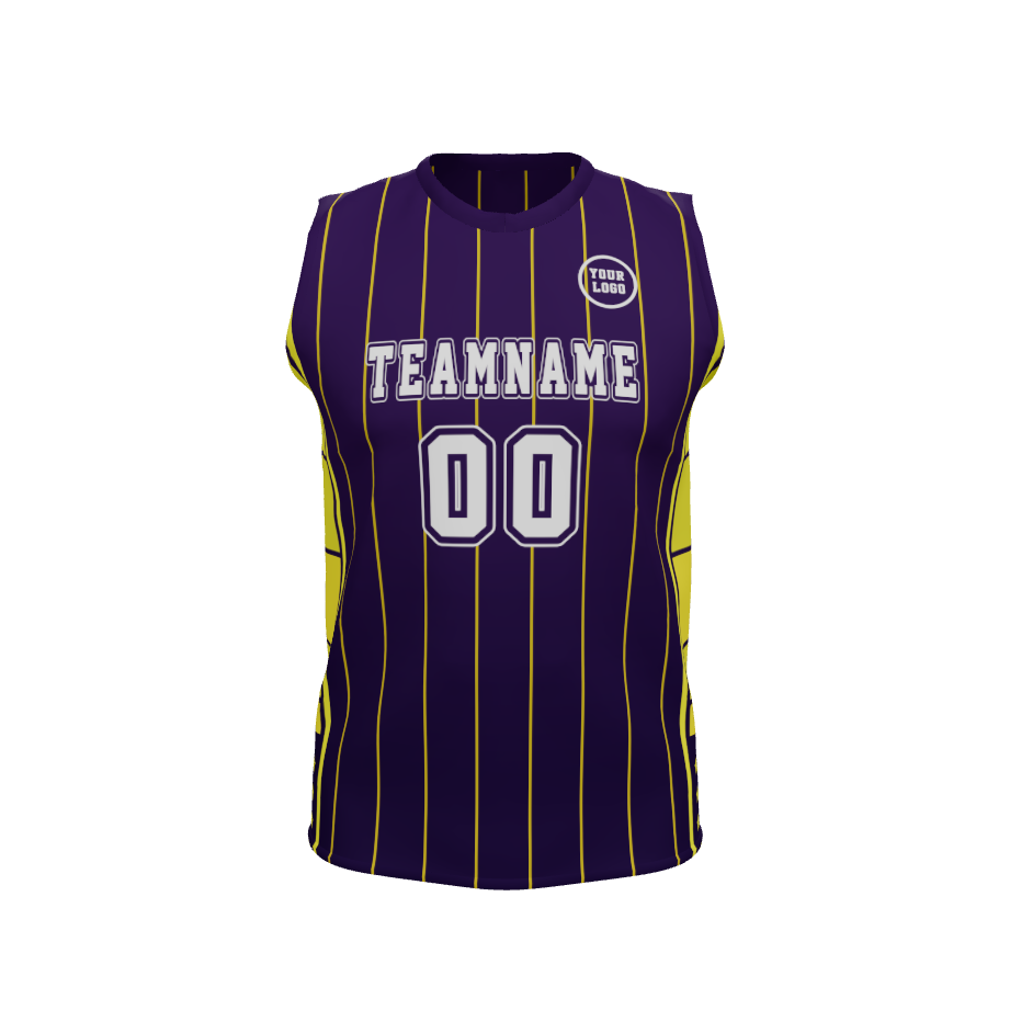 Male Round Neck Sleeveless Volleyball, design 16