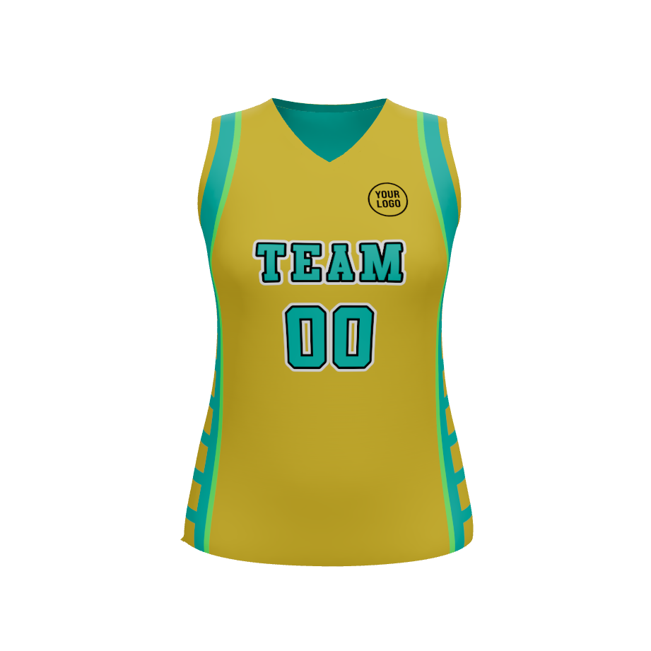 Womens Overtime Reversible V-Neck Basketball Jersey, design 01