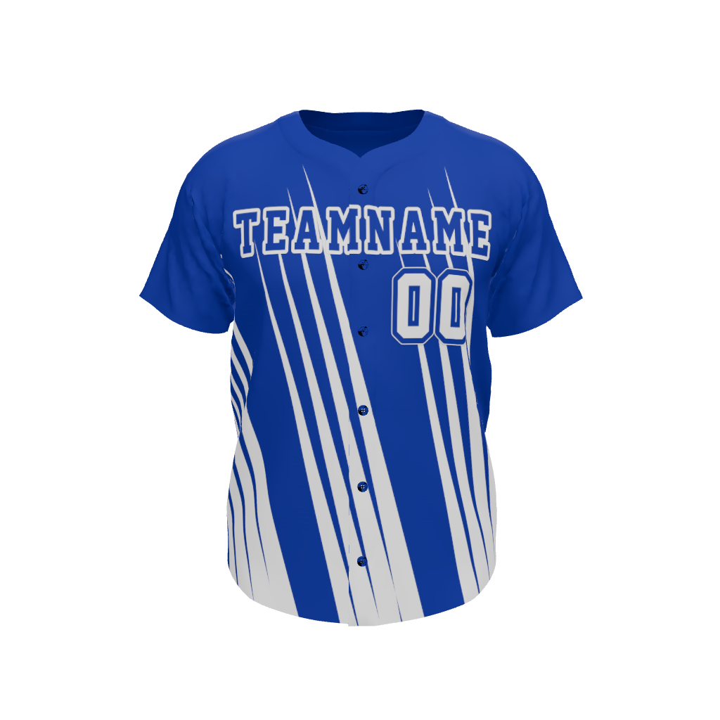 Mens Line Drive Full Button Jersey, design 10