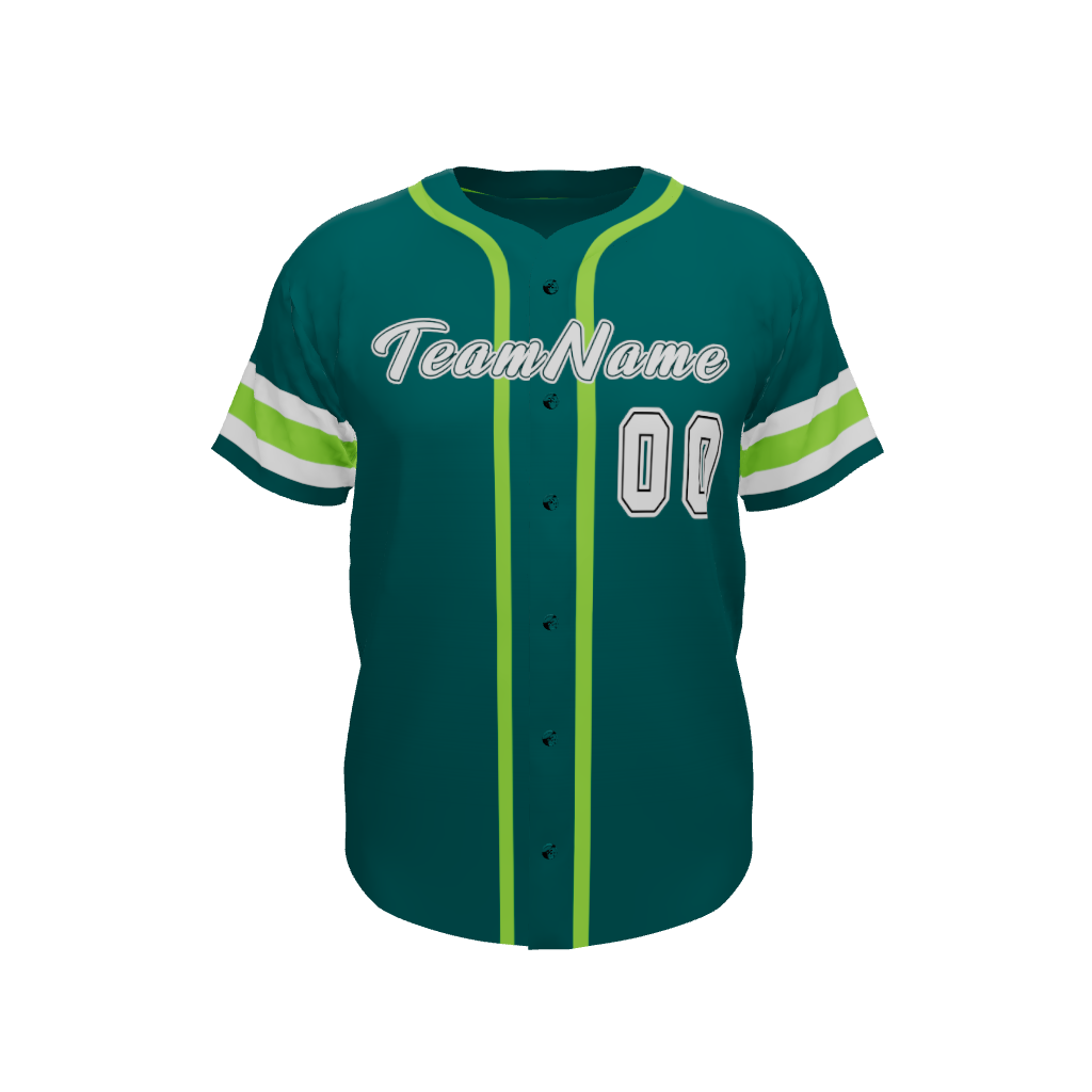 Mens Line Drive Full Button Jersey, design 02