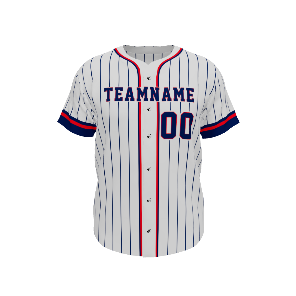 Mens Line Drive Full Button Jersey, design 01