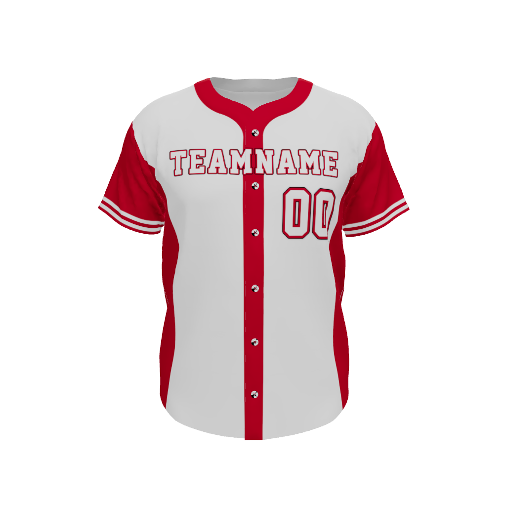 Mens Line Drive Full Button Jersey, design 05