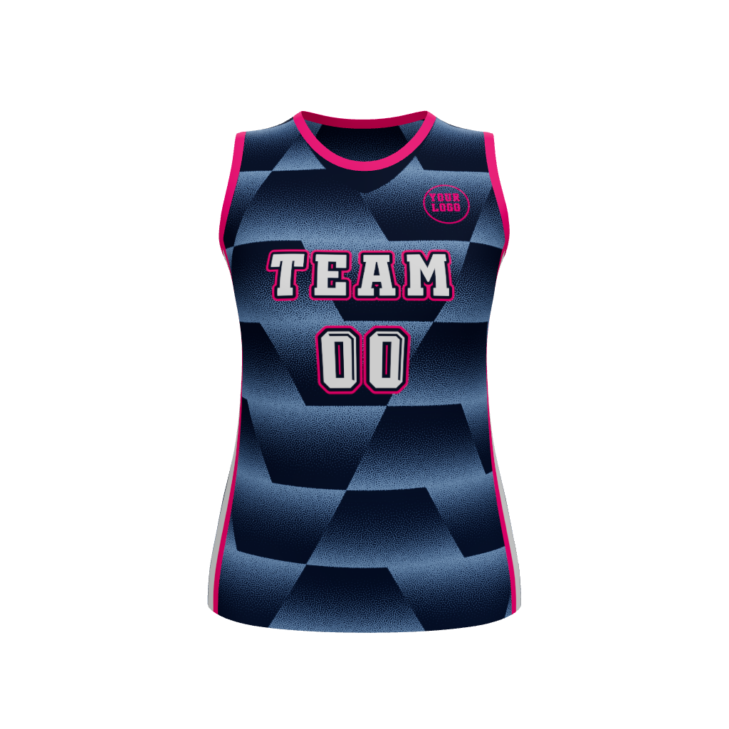 Womens Freethrow Basketball Jersey, design 07