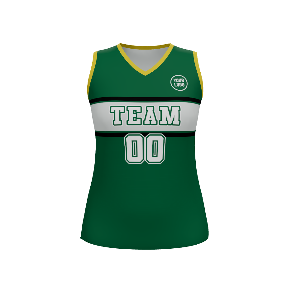 Womens Overtime Reversible V-Neck Basketball Jersey, design 08