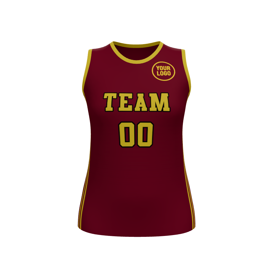 Womens Freethrow Basketball Jersey, design 09