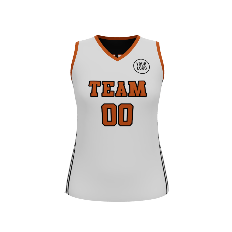 Womens Overtime Reversible V-Neck Basketball Jersey, design 09