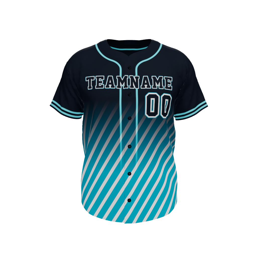 Mens Line Drive Full Button Jersey, design 04