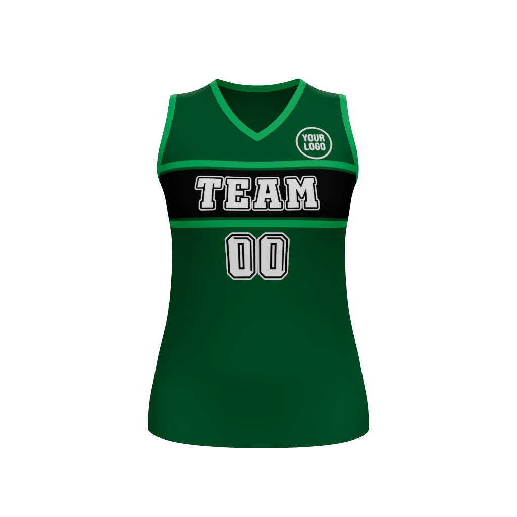 Womens Halfcourt V-Neck Basketball Jersey, design 08