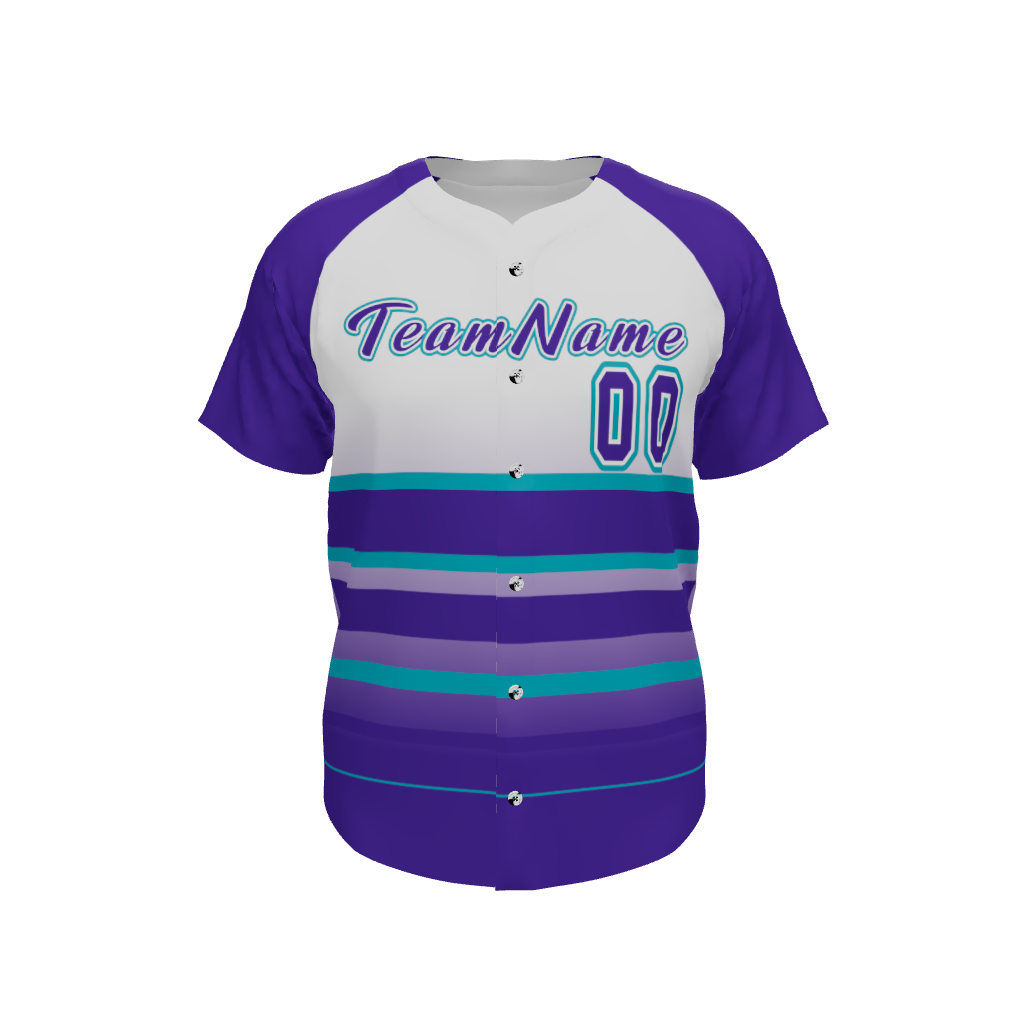 Mens Line Drive Full Button Jersey, design 03